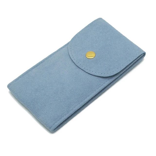 Flannelette Snap Watch Pouch Travel Storage Timepieces Organizer Dust Protection Case Man Woman Portable Watch Bag Closed 7*13CM