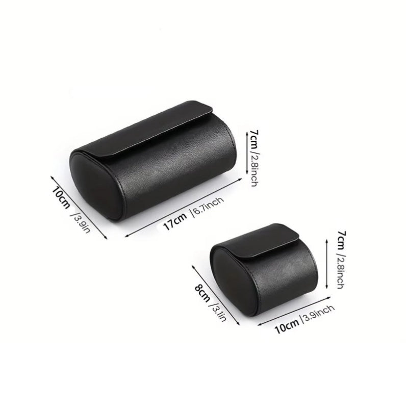 High Quality Leather Watch Roll Bag Elegant 1/2Slots Vintage Style Watch Box Environmental Protection Jewelry Gift Packing Pouch