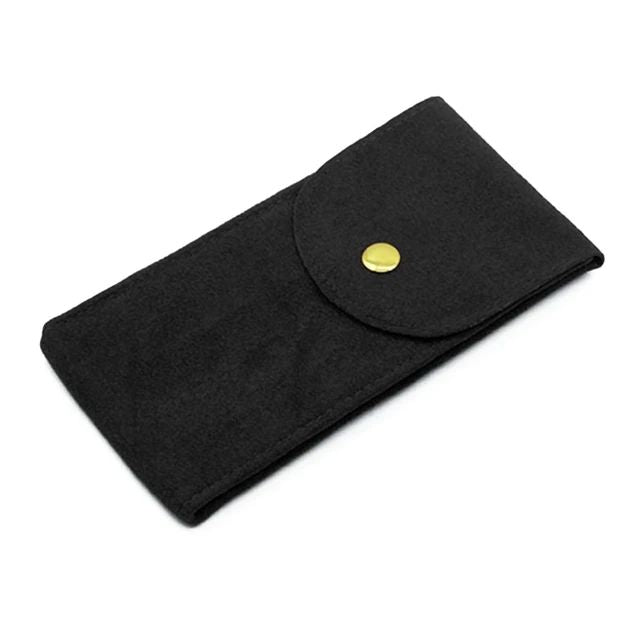 Flannelette Snap Watch Pouch Travel Storage Timepieces Organizer Dust Protection Case Man Woman Portable Watch Bag Closed 7*13CM