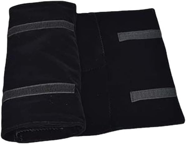 Velet Travel Jewelry Case Roll Bag Organizer for Necklace Bracelet Anklet Black Gray