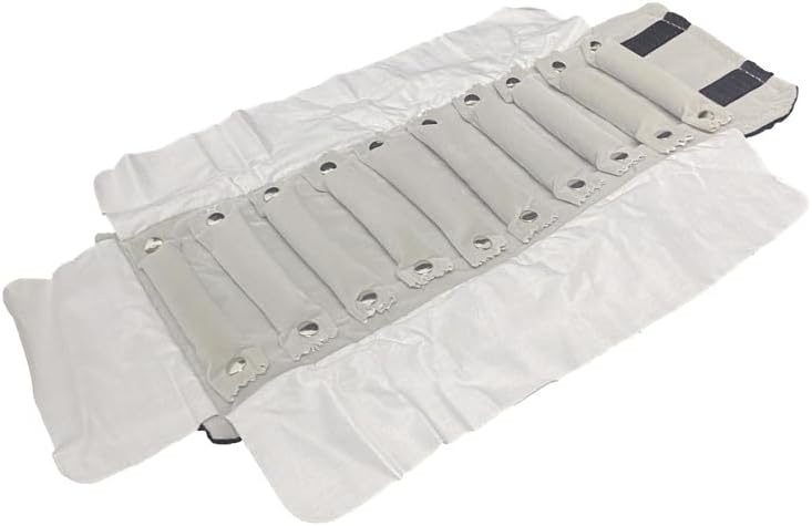 Jewelry Travel Roll Small Bag Black and Gray inside For Rings (Black and Gray)