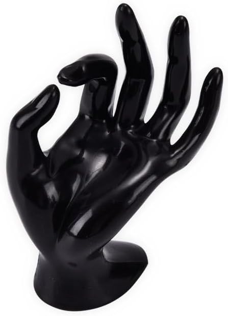Suck UK Sieradenstandaard | Houten sieradenorganizer en snuisterijschaal | Ringhouder of kettingstandaard met sieradendienblad | Handvormige slaapkameraccessoires en oorbelopslag