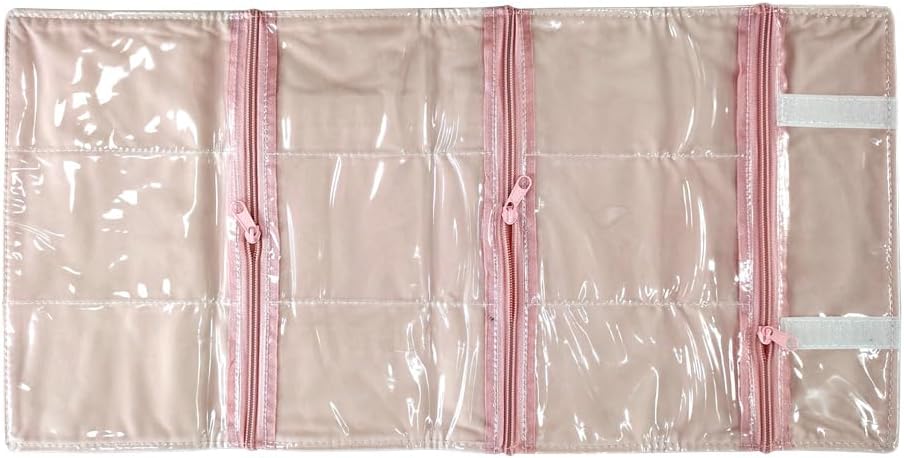 SCIKHEFT Velvet Travel Jewelry Case Roll Bag Organizer for Necklace Bracelets Ring Earrings