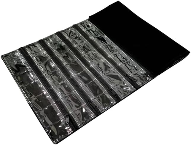 SCIKHEFT Velvet Travel Jewelry Case Roll Bag Organizer for Necklace Bracelets Ring Earrings