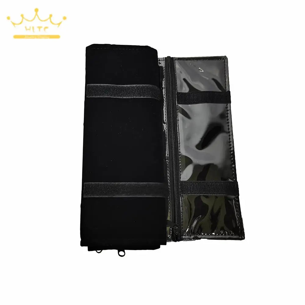 Jewelry Roll Bag Zipper 40 Pocket Jewelry Storage Organizer Holder Earring Bag Pouch Display Transparent for Small Accessories