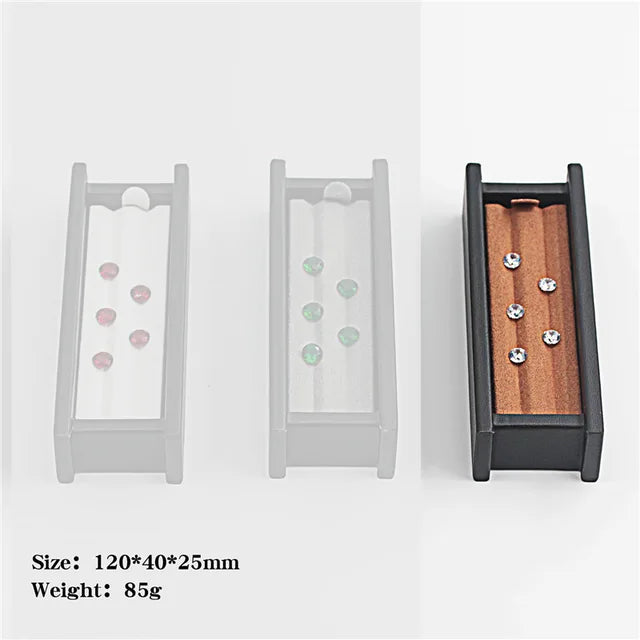 Wholesale Jewelry Gem Display Box Case Loose Diamond Storage Tool Coin Jar Show Tray Gem Pot Gemstone Organizer Holder Container