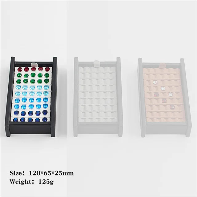 Wholesale Jewelry Gem Display Box Case Loose Diamond Storage Tool Coin Jar Show Tray Gem Pot Gemstone Organizer Holder Container