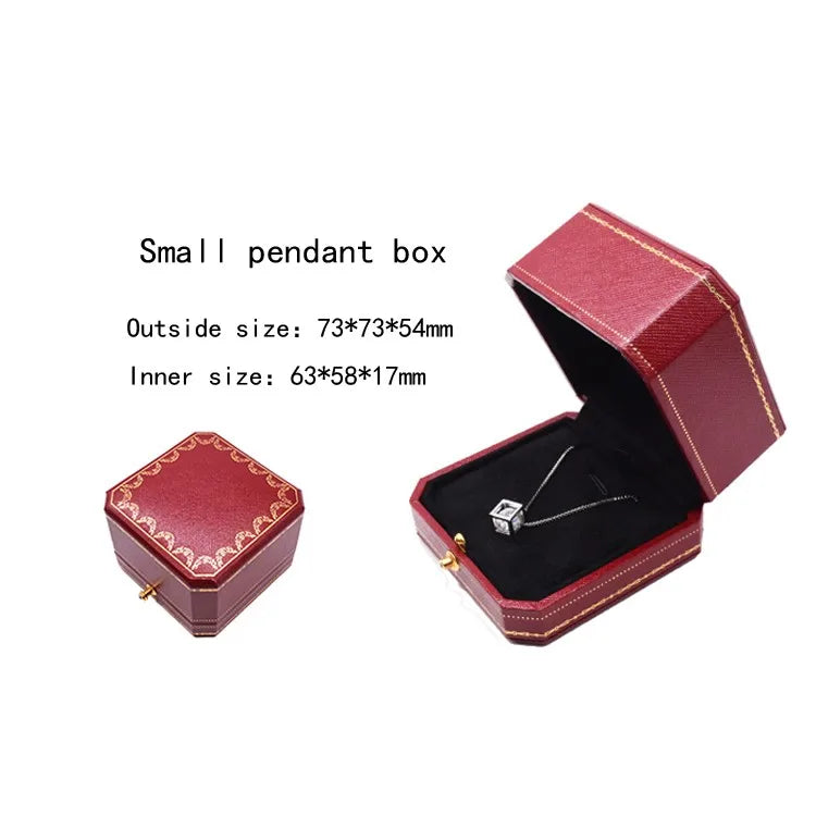 Golden Lace Octagonal Snap Button Jewelry Box Jewelry Storage Box Ring Box Bracelet Box Jewelry Packaging Box