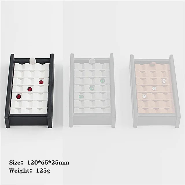 Wholesale Jewelry Gem Display Box Case Loose Diamond Storage Tool Coin Jar Show Tray Gem Pot Gemstone Organizer Holder Container