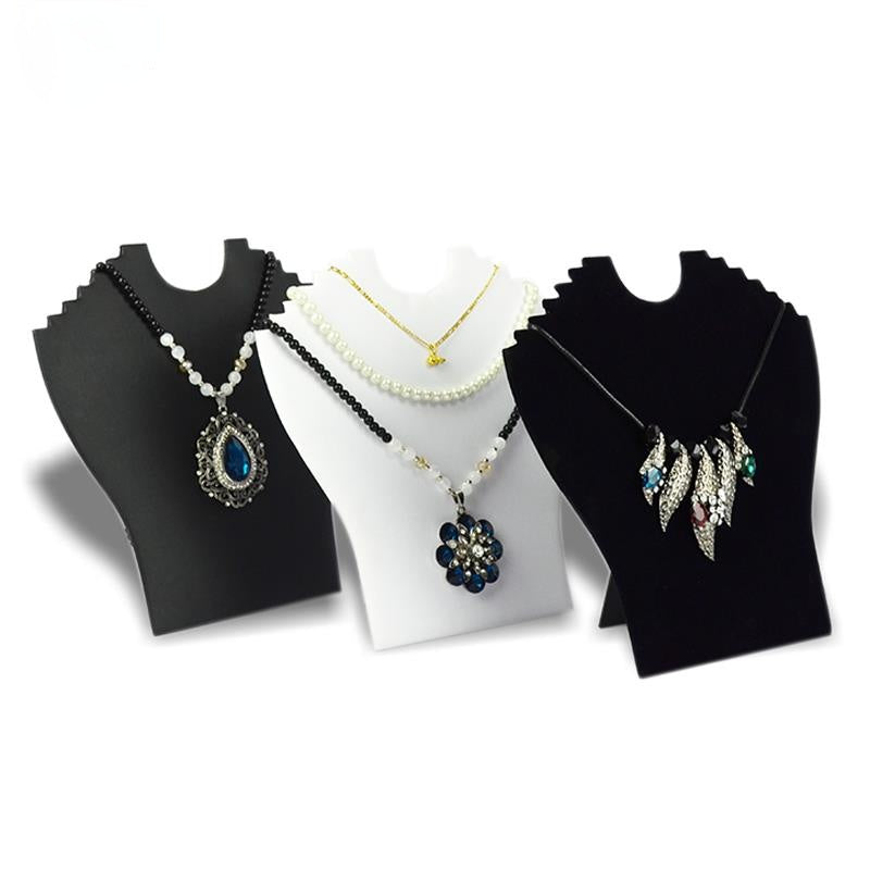 Necklace Holder Jewelry Pendant Necklace Chain Earring Jewelry Bust Display Holder Stand Showcase Rack