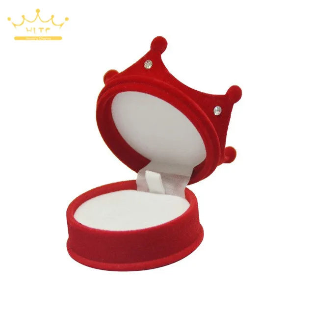 Lovely Ring Boxes Jewelry Organizer Earrings Rings Storage Case Creative Velvet Small Gift Box Mini Container