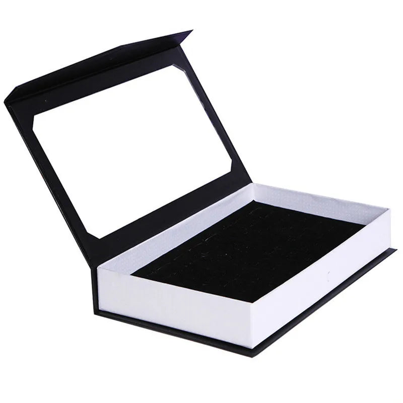 Rings Display Tray Jewelry Display Tray Container Earrings Box Ring Box Rectangle 72 Slots Rings Storage Case