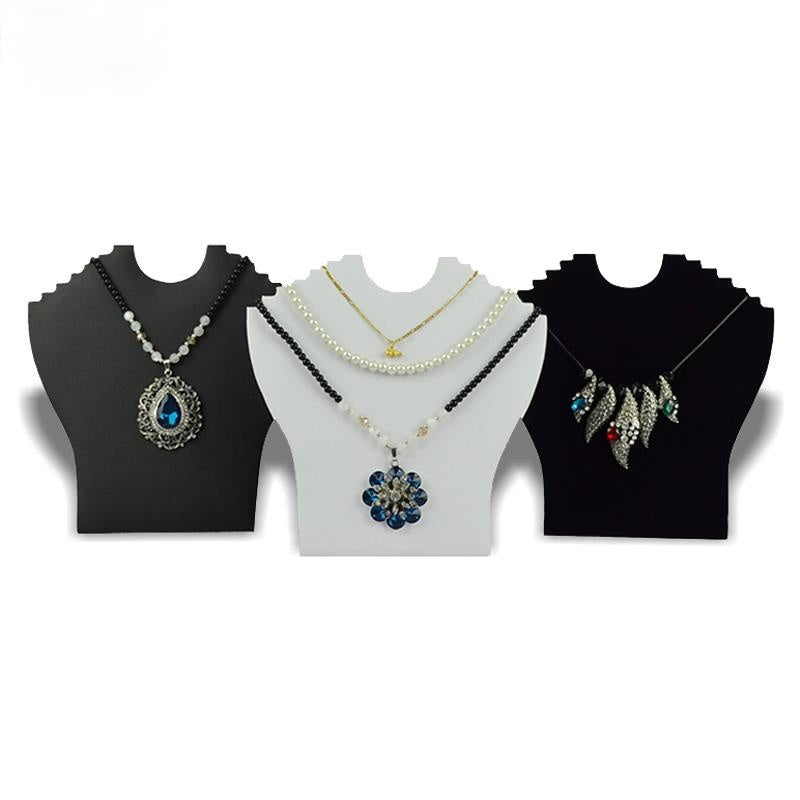Necklace Holder Jewelry Pendant Necklace Chain Earring Jewelry Bust Display Holder Stand Showcase Rack
