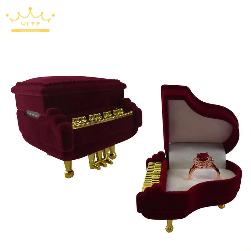 Lovely Ring Boxes Jewelry Organizer Earrings Rings Storage Case Creative Velvet Small Gift Box Mini Container