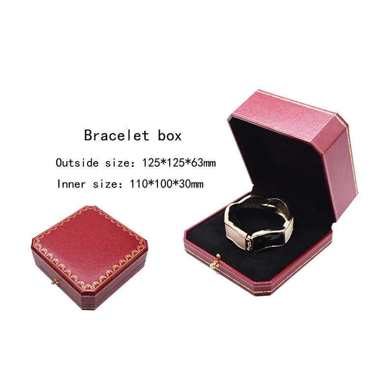 Golden Lace Octagonal Snap Button Jewelry Box Jewelry Storage Box Ring Box Bracelet Box Jewelry Packaging Box