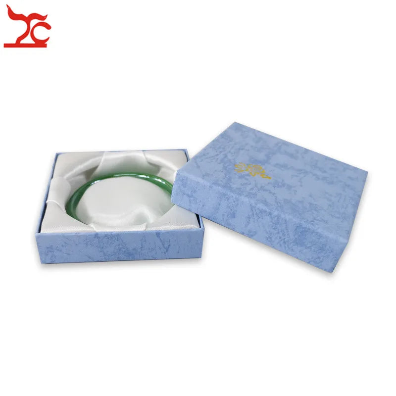 20Pcs/lot Square 2cm High Paper Jewelry Gift Box 4 Color Available Bracelet Jade Storage Organizer Gift Rost Print Box Wholesale