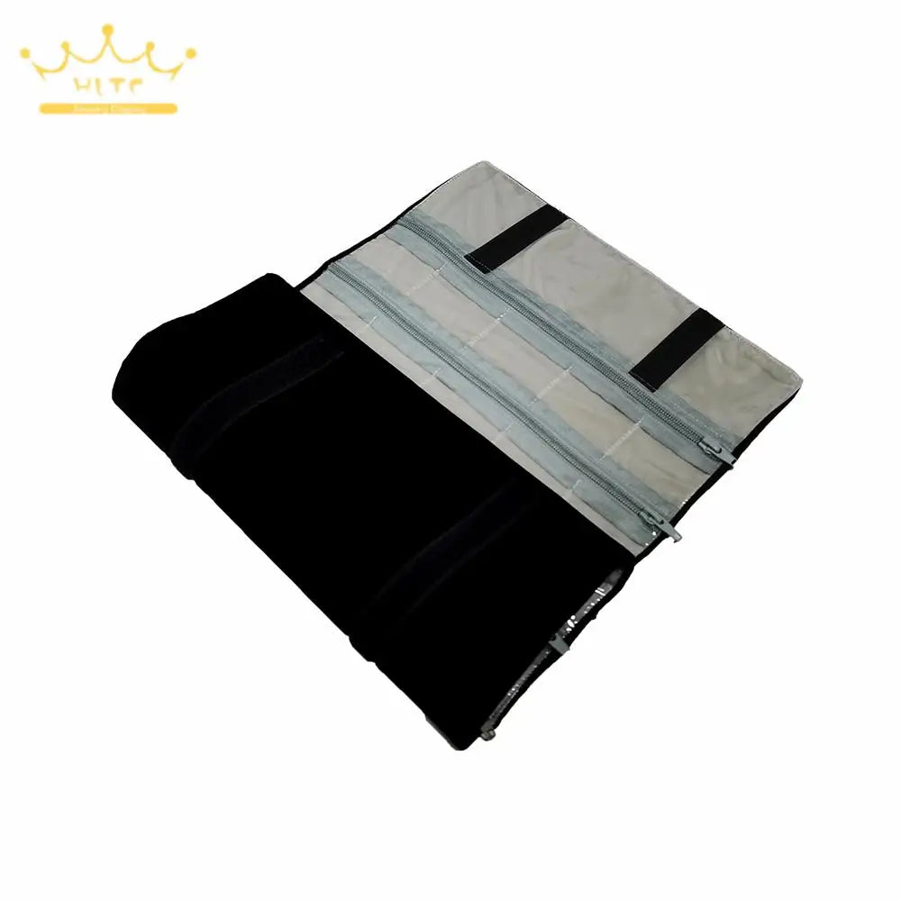 Jewelry Roll Bag Zipper 40 Pocket Jewelry Storage Organizer Holder Earring Bag Pouch Display Transparent for Small Accessories