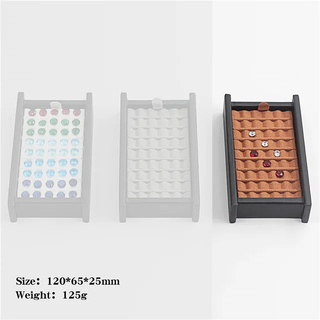 Wholesale Jewelry Gem Display Box Case Loose Diamond Storage Tool Coin Jar Show Tray Gem Pot Gemstone Organizer Holder Container