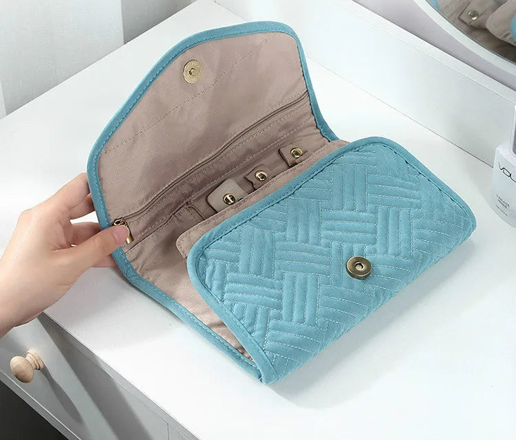 Jewelry Organizer Portable Travel Soft Case Large Capacity Accessories Organize Jewelry Bags and Packaging