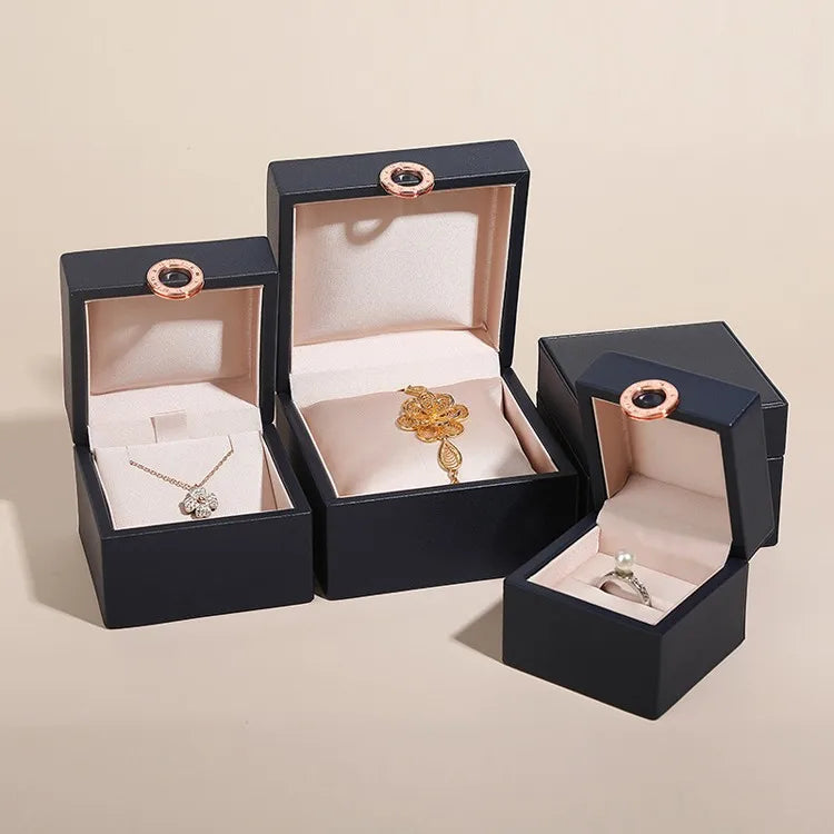 New Jewelry Packaging Box Necklace Holder Pu Leather Jewelry Storage Gift Box Watch Collection Box