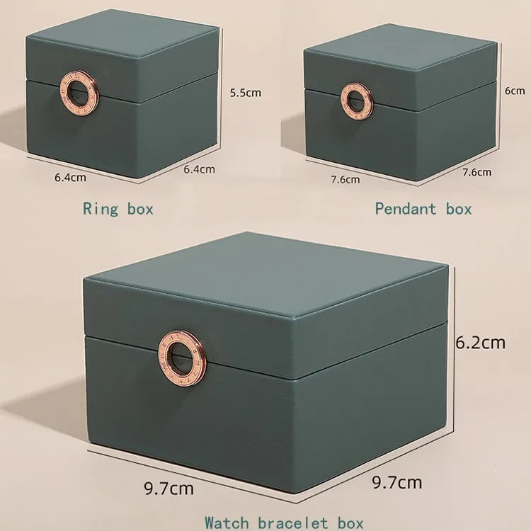 New Jewelry Packaging Box Necklace Holder Pu Leather Jewelry Storage Gift Box Watch Collection Box