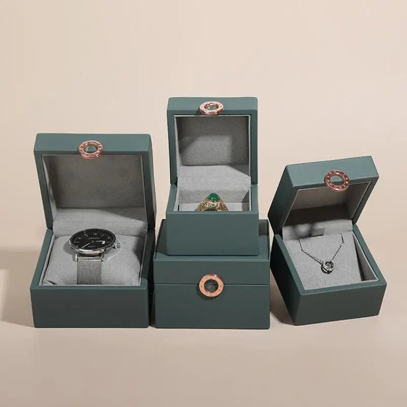 New Jewelry Packaging Box Necklace Holder Pu Leather Jewelry Storage Gift Box Watch Collection Box