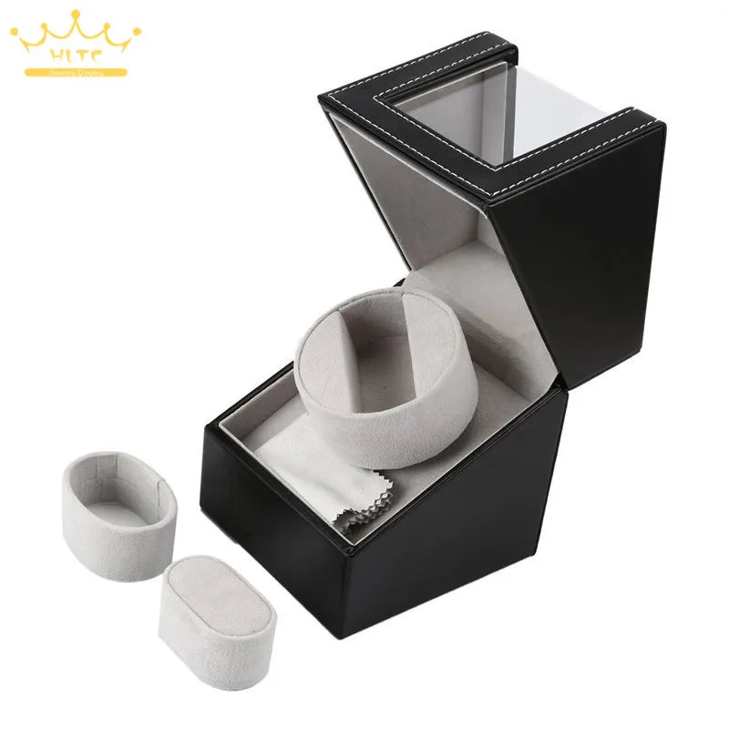 Single motor vibrating screen watch rotating bracket display EU / USA / Australia / UK plug automatic mechanical watch gift box