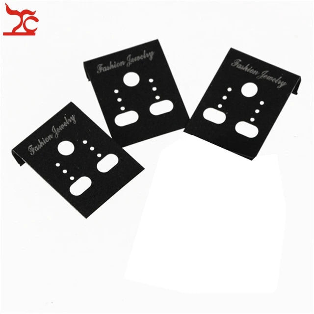 Wholesale 100Pcs Fashion Jewelry Earring Cards Plastic Earring Stud Organizer Holder Hanging Display Card Studs Holder 30*40MM