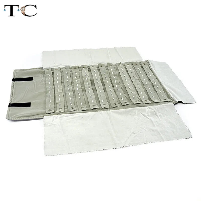 Portable Storage Bag Jewelry Holder Pendant Pouch Organizer Bag Jewelry Display Bags Black PU