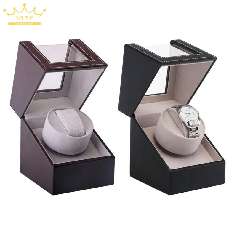Single motor vibrating screen watch rotating bracket display EU / USA / Australia / UK plug automatic mechanical watch gift box