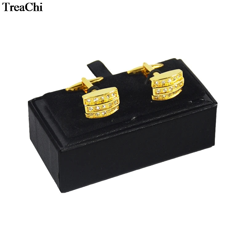 60Pcs Black Cufflinks Storage Casket Mens Cufflink Jewelry Organizer Case Cuff Links Display Package Gift Box Birthday Gift Case