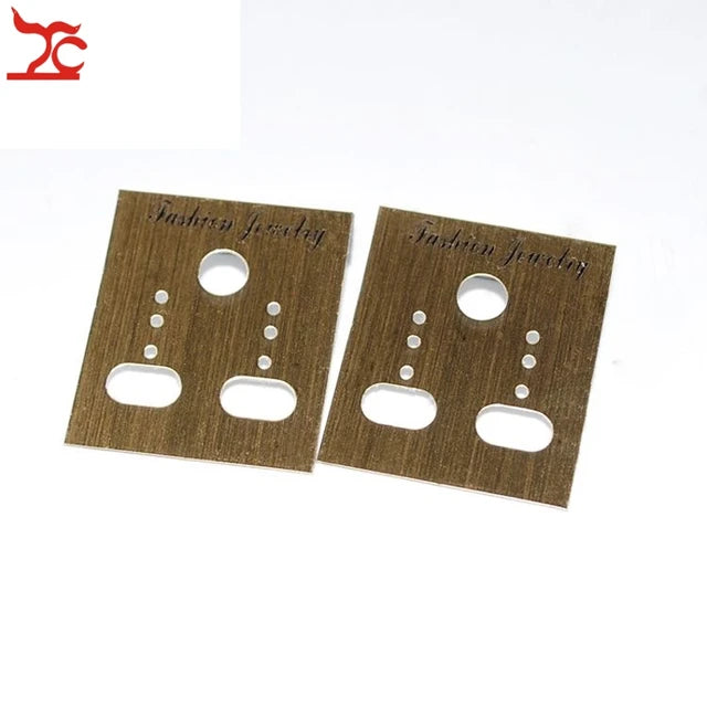 Wholesale 100Pcs Fashion Jewelry Earring Cards Plastic Earring Stud Organizer Holder Hanging Display Card Studs Holder 30*40MM
