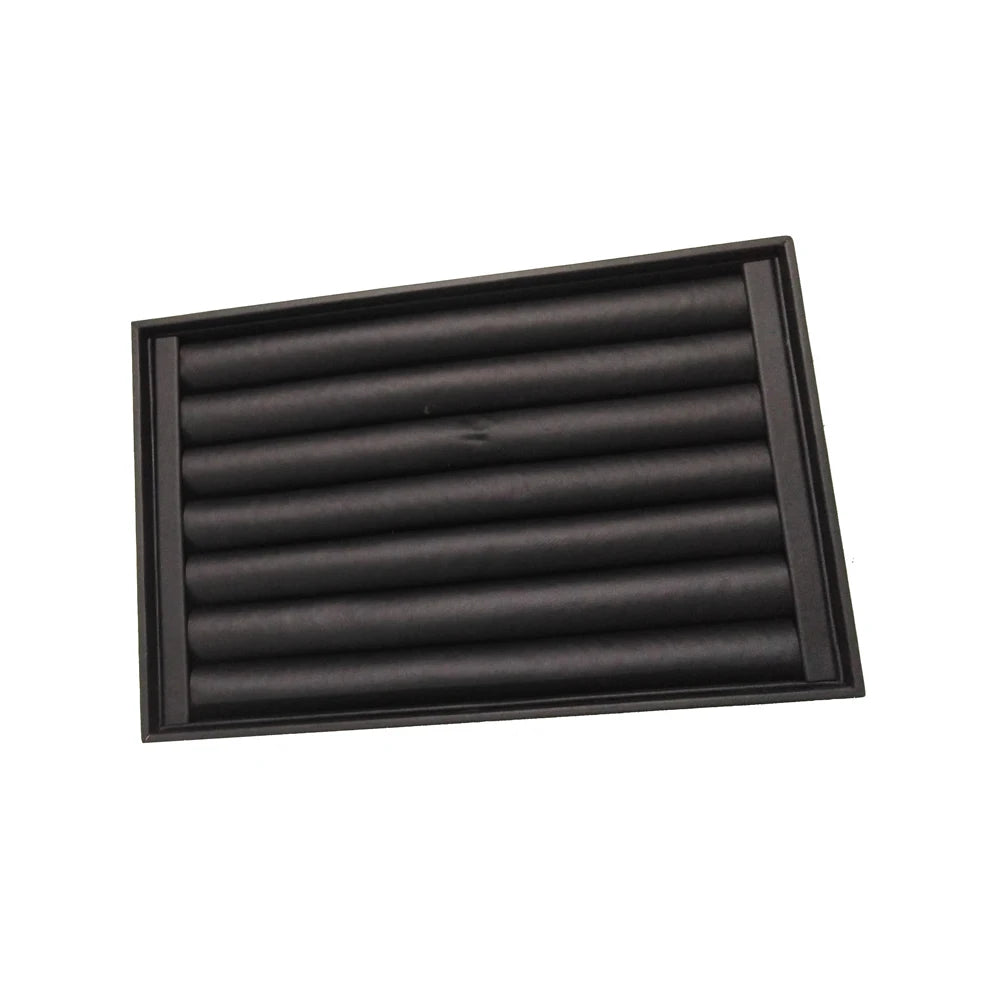 Velvet Jewelry Box Organizer Ring Stud Slot Bar Tray Chain Earring Cufflink Holder Accessorie Bague Bijoux Jewelry Display Box