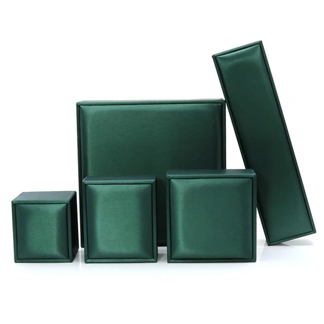 Gift Box High-quality Light PU Leather Ring Pendant Bracelet Necklace Boxes Jewelllry Packaging Display