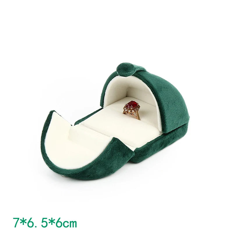 Double Open High Quality Super Soft Velvet Jewelry Box Jewelry Storage Box Necklace Ring Bracelet Gift Box
