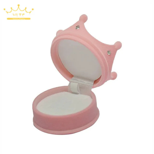 Lovely Ring Boxes Jewelry Organizer Earrings Rings Storage Case Creative Velvet Small Gift Box Mini Container