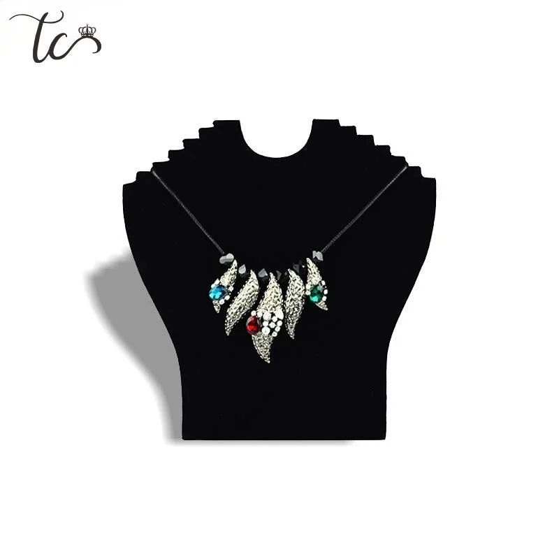 Necklace Holder Jewelry Pendant Necklace Chain Earring Jewelry Bust Display Holder Stand Showcase Rack