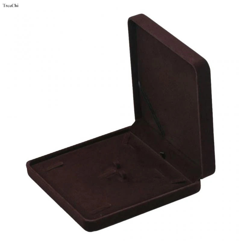 Red Velvet Jewelry Gift Boxes Ring Necklace Earring Packaing Box Bracelet Storage Case Chain Organizer Tray Window Showcases