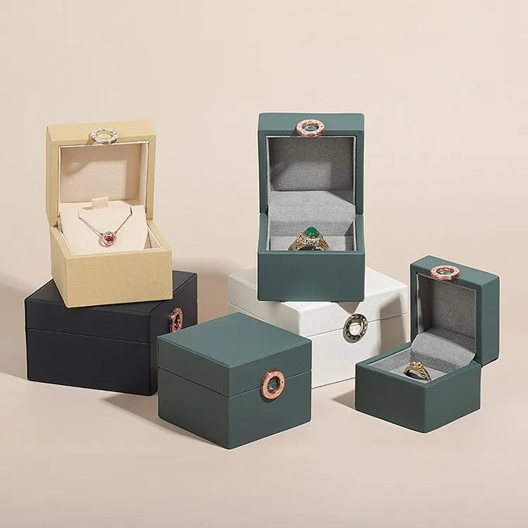 New Jewelry Packaging Box Necklace Holder Pu Leather Jewelry Storage Gift Box Watch Collection Box