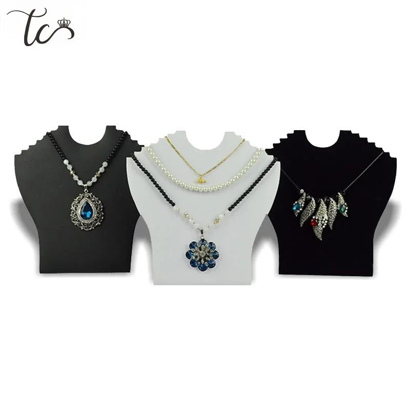 Necklace Holder Jewelry Pendant Necklace Chain Earring Jewelry Bust Display Holder Stand Showcase Rack