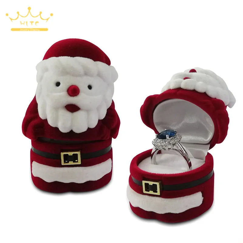 Lovely Ring Boxes Jewelry Organizer Earrings Rings Storage Case Creative Velvet Small Gift Box Mini Container