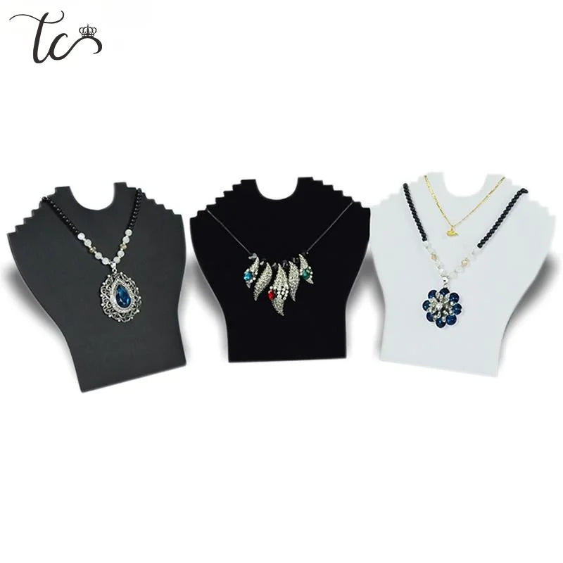 Necklace Holder Jewelry Pendant Necklace Chain Earring Jewelry Bust Display Holder Stand Showcase Rack