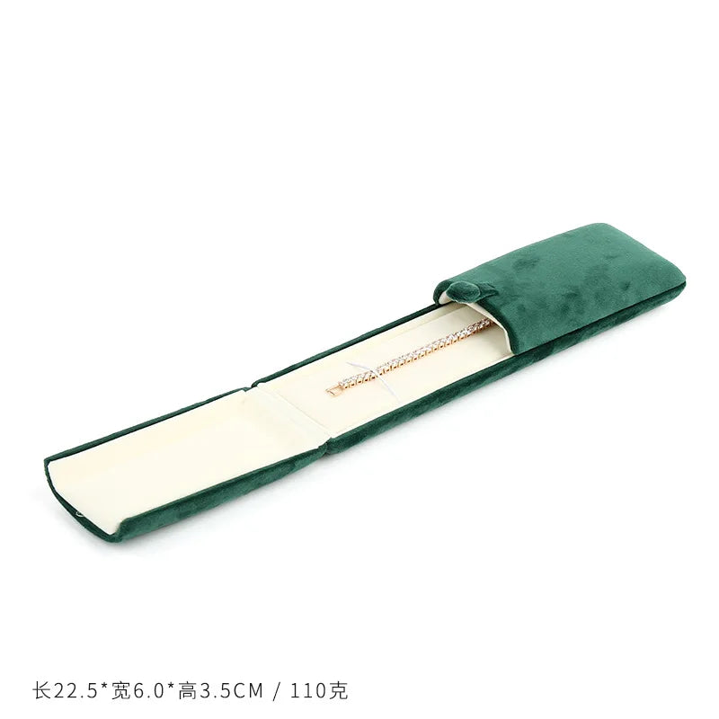 Double Open High Quality Super Soft Velvet Jewelry Box Jewelry Storage Box Necklace Ring Bracelet Gift Box