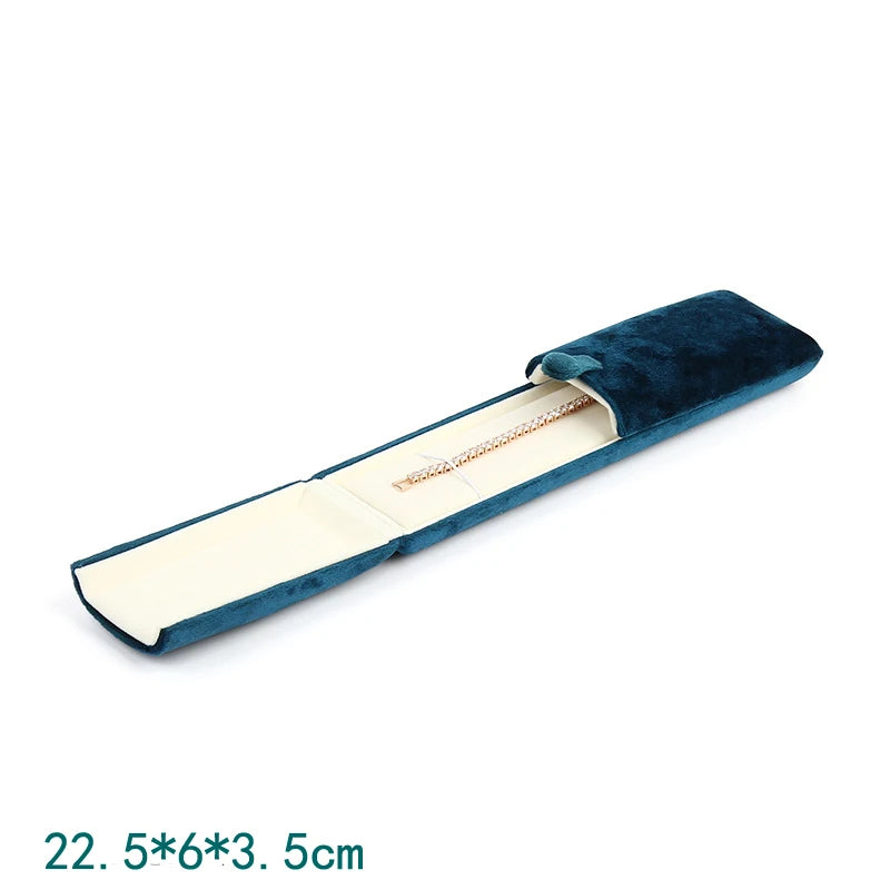 Double Open High Quality Super Soft Velvet Jewelry Box Jewelry Storage Box Necklace Ring Bracelet Gift Box
