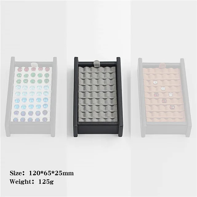 Wholesale Jewelry Gem Display Box Case Loose Diamond Storage Tool Coin Jar Show Tray Gem Pot Gemstone Organizer Holder Container