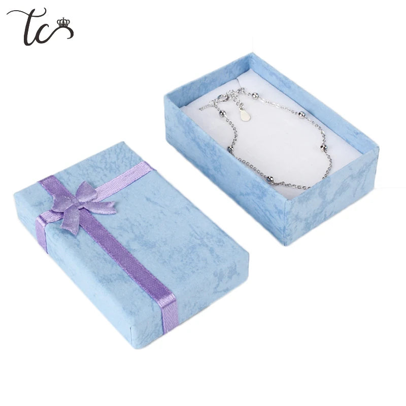 Paper Gift Boxes for Jewelry Packaging 5*8*2.5cm Ring Earrings Necklace Holder Display Wedding Gift 16pcs/Lot