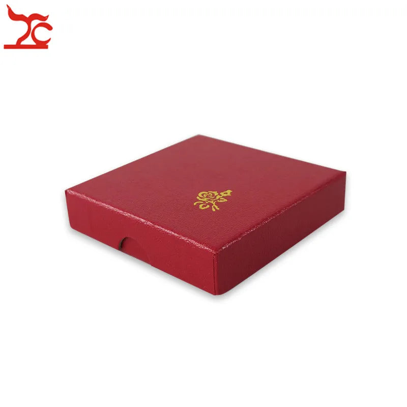 20Pcs/lot Square 2cm High Paper Jewelry Gift Box 4 Color Available Bracelet Jade Storage Organizer Gift Rost Print Box Wholesale