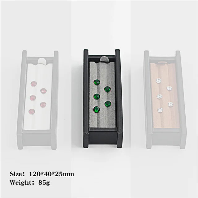 Wholesale Jewelry Gem Display Box Case Loose Diamond Storage Tool Coin Jar Show Tray Gem Pot Gemstone Organizer Holder Container