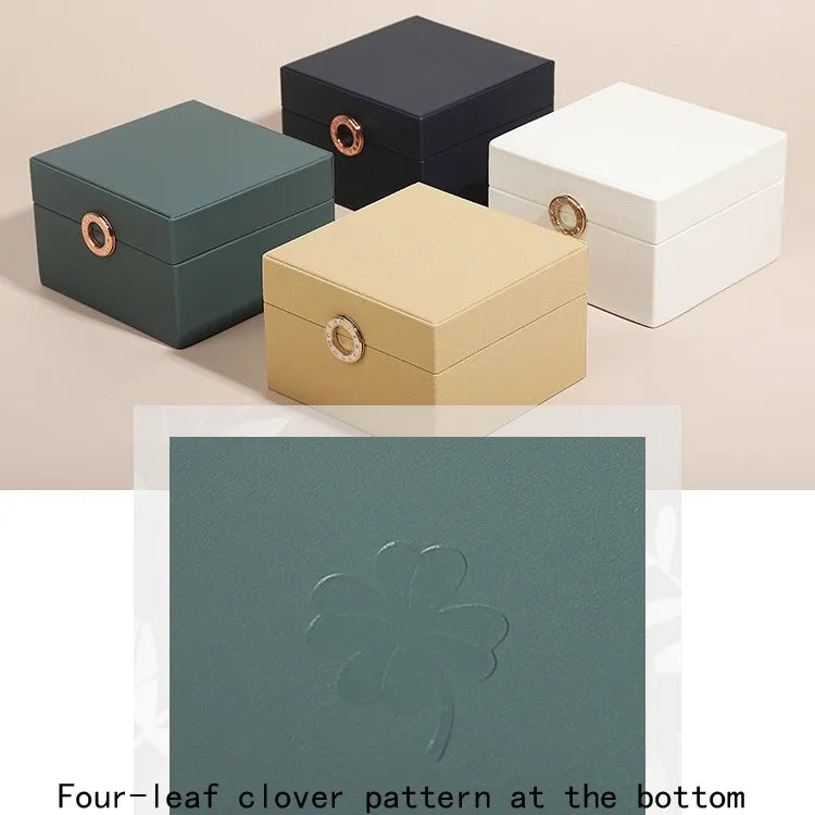 New Jewelry Packaging Box Necklace Holder Pu Leather Jewelry Storage Gift Box Watch Collection Box