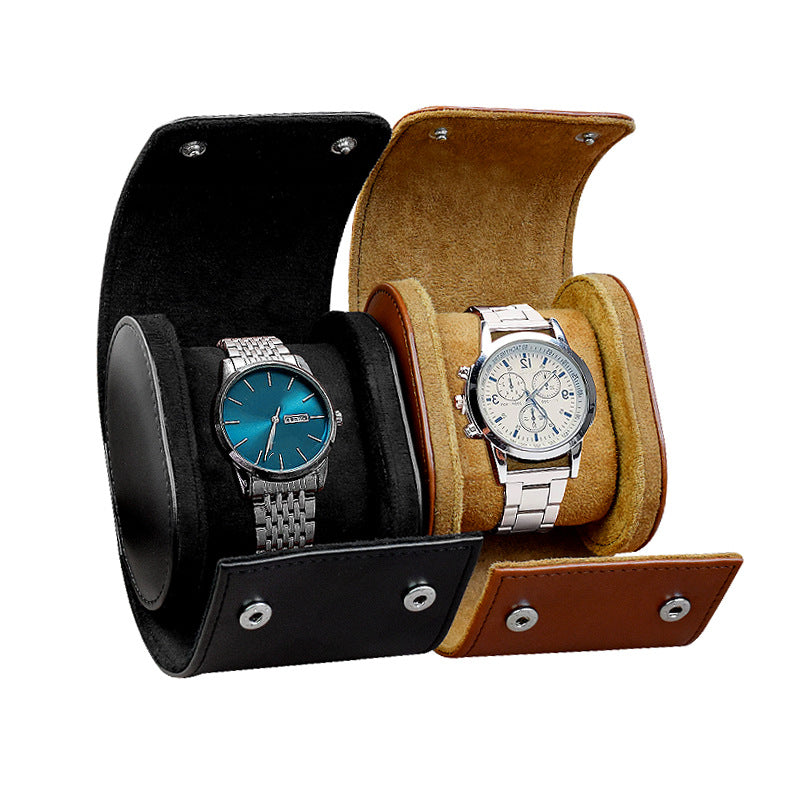 High Quality Leather Watch Roll Bag Elegant 1/2Slots Vintage Style Watch Box Environmental Protection Jewelry Gift Packing Pouch